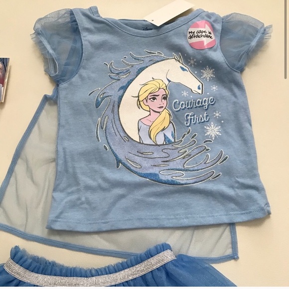 Disney Frozen Elsa Cute Skirt set detachable cape - Picture 3 of 5